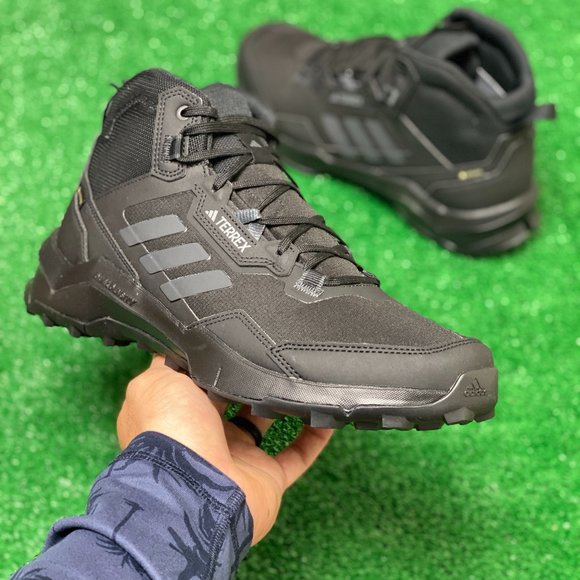 Adidas Terrex Ax4 Mid Gore-Tex Mens Hiking Shoes Black HP7401 NEW Multi Sz - Picture 1 of 7